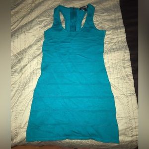 Teal bodycon dress
